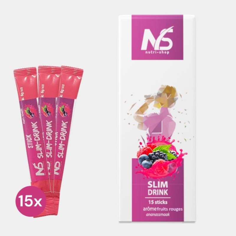 Sticks slim-drink boisson minceur fruits rouges