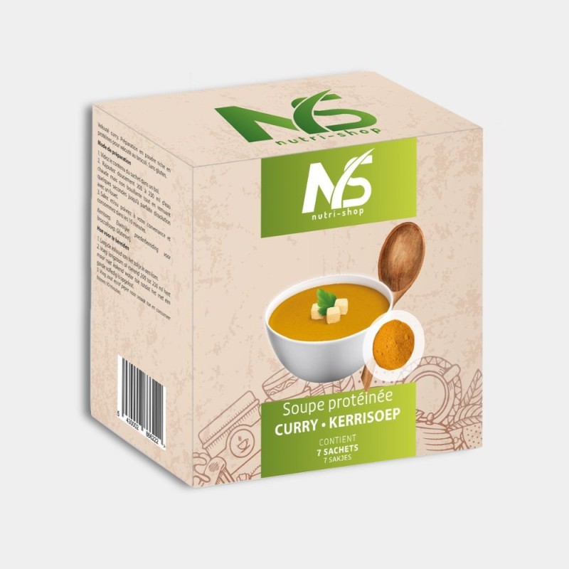 Soupes protéinées curry 7 sachets