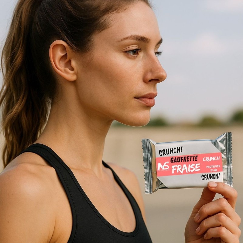 Barres protéinées Gaufrettes fraise