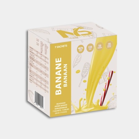 Shake Banane Protéiné Substitut Repas Boite 7 sachets