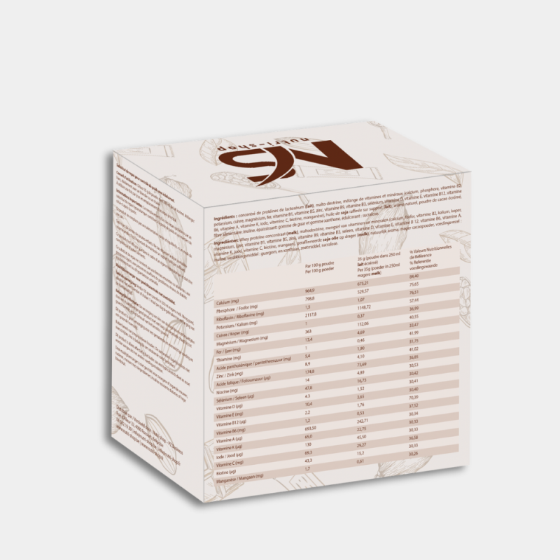 Shake Chocolat Protéiné Substitut Repas Boite 7 sachets