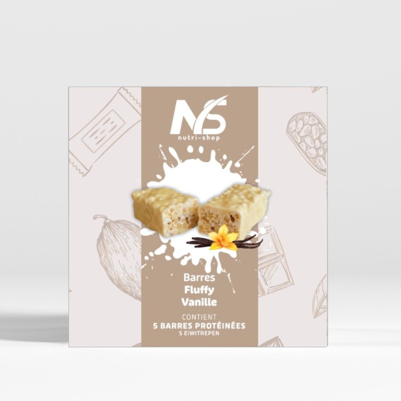 Barres protéinées fluffy vanille