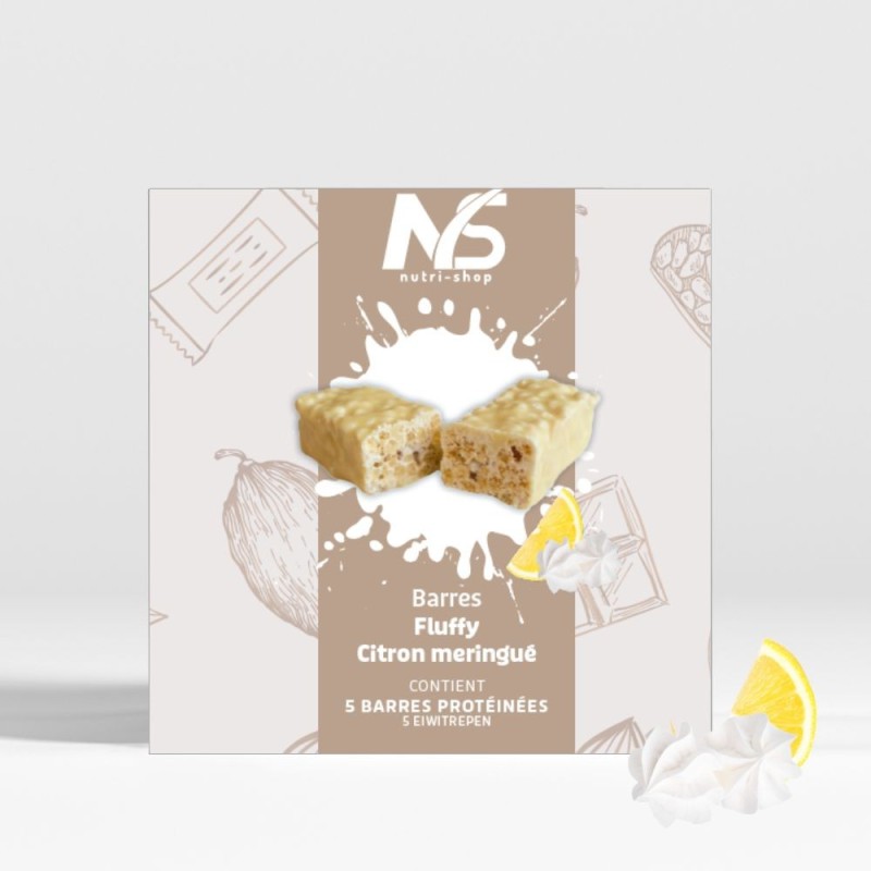 Barres protéinées fluffy citron meringué