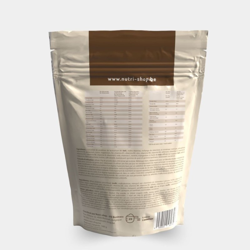 Shake Cappuccino Protéiné Substitut Repas Sachet 500 gr