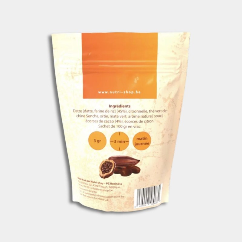 Thé Détox Nutri-shop Dattes Cacao sachet de 100 gr