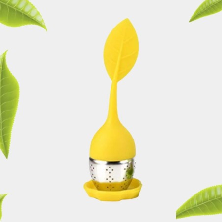 Boule à thé de couleur jaune Nutri-shop